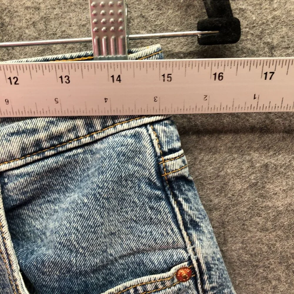 Gap Teen‎ Girls Size 20 Mom Denim Shorts High rise Blue Light Wash Roll Cuff